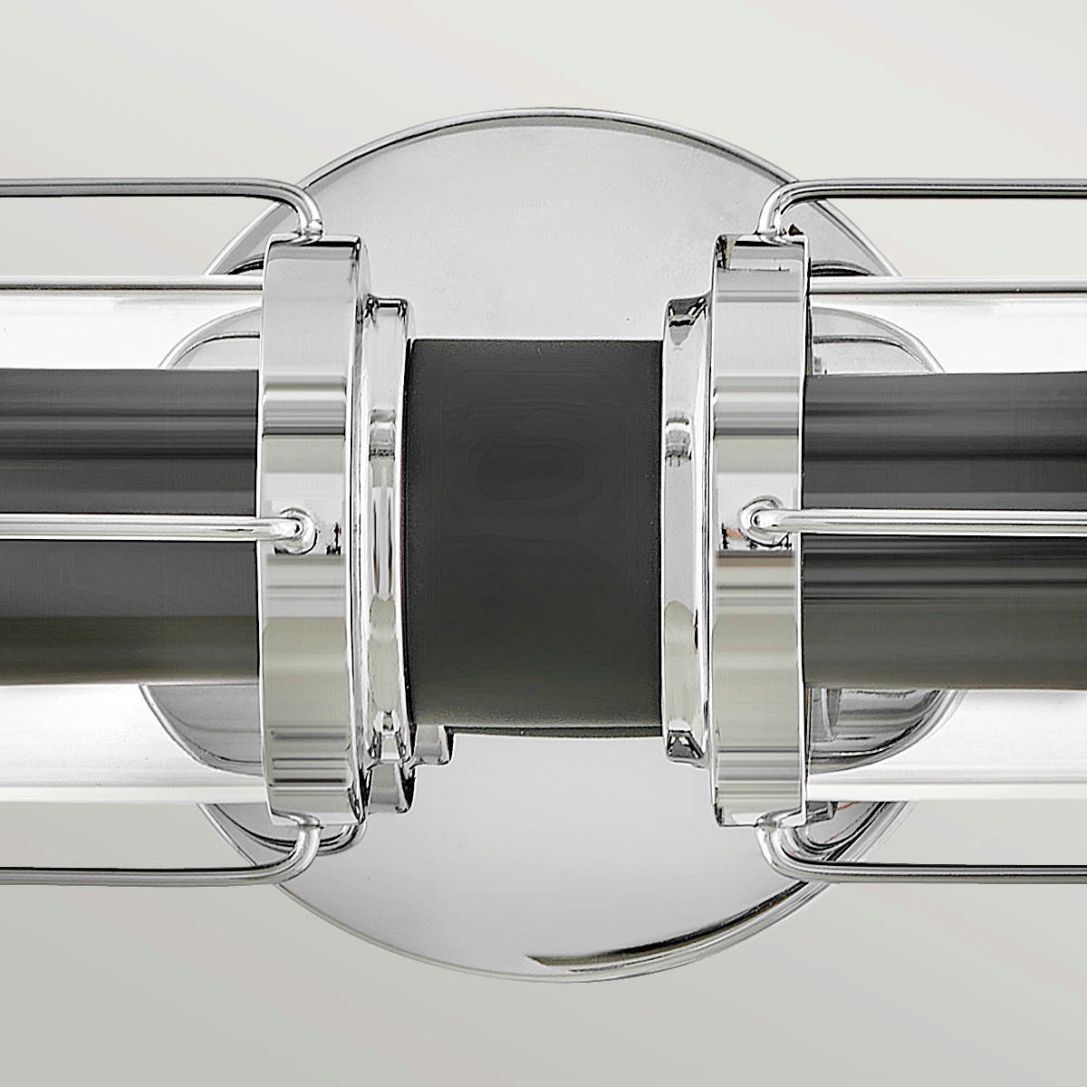 BADEZIMMER-WANDLEUCHTE - Chromfarben/Schwarz, Konventionell, Glas/Metall (12,2/61/12,8cm) - Elstead Lighting