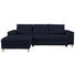 WOHNLANDSCHAFT in Textil Blau - Blau/Buchefarben, Design, Holz/Textil (160/260cm) - Ti`me WOHNLANDSCHAFT in Textil Blau - Blau/Buchefarben, Design, Holz/Textil (160/260cm) - Ti`me