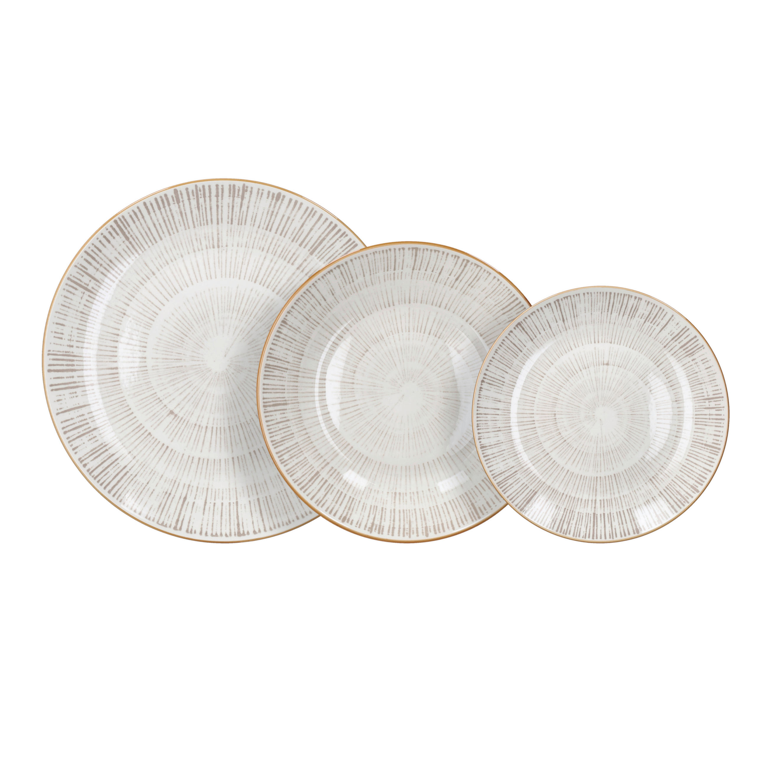 JEDILNI SERVIS  MADISON VIRTUO BEIGE     18-delni   - bež, Basics, keramika - Tognana