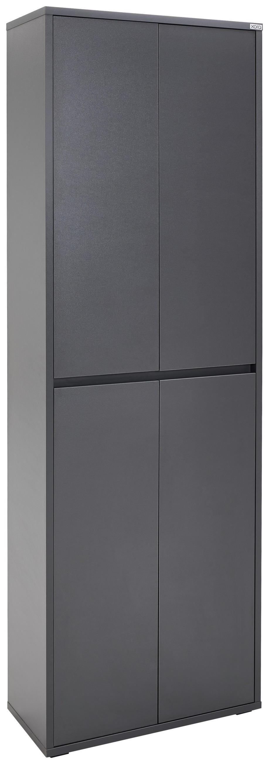 SCHUHSCHRANK  in 70/210/34 cm  - Anthrazit, KONVENTIONELL, Holzwerkstoff/Kunststoff (70/210/34cm) - Xora