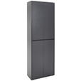 SCHUHSCHRANK in 70/210/34 cm - Anthrazit, KONVENTIONELL, Holzwerkstoff/Kunststoff (70/210/34cm) - Xora