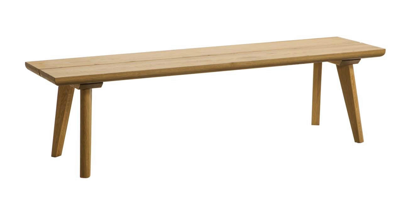 SITZBANK 140/38/37 cm Eichefarben Eiche massiv  - Eichefarben, Design, Holz (140/38/37cm) - Hasena