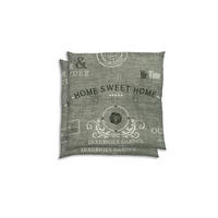 GARTENSITZKISSEN 2er-Set Stempel  - Hellgrau/Weiß, KONVENTIONELL, Textil (48/5/48cm)