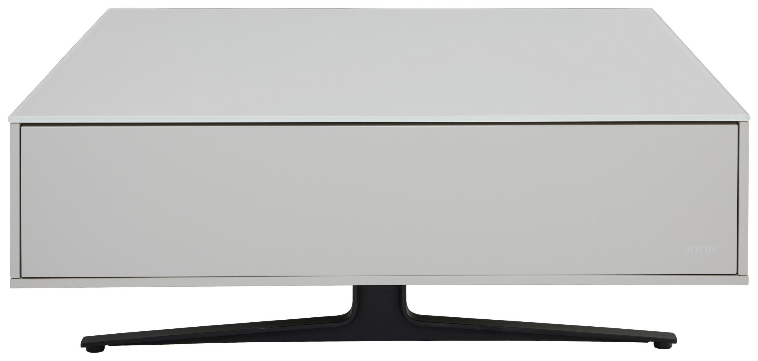 COUCHTISCH quadratisch Hellgrau 92,5/92,5/33,1 cm  - Hellgrau, Design, Glas/Metall (92,5/92,5/33,1cm) - Joop!