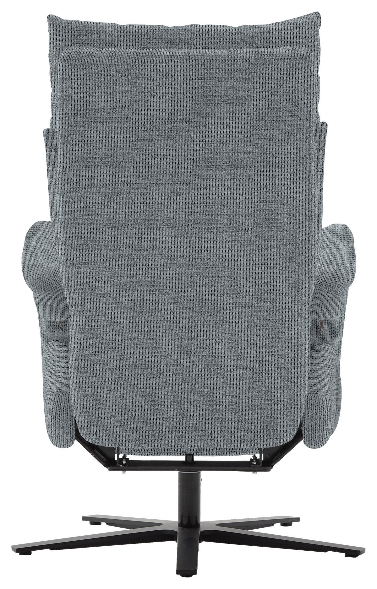FERNSEHSESSEL in Struktur Anthrazit  - Anthrazit/Schwarz, MODERN, Textil/Metall (73/113-117/85cm) - Cantus