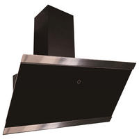 DUNSTABZUGSHAUBE CH89090S  - Schwarz, Trend, Glas/Metall (89,5/74,2-109,2/38,5cm) - Respekta