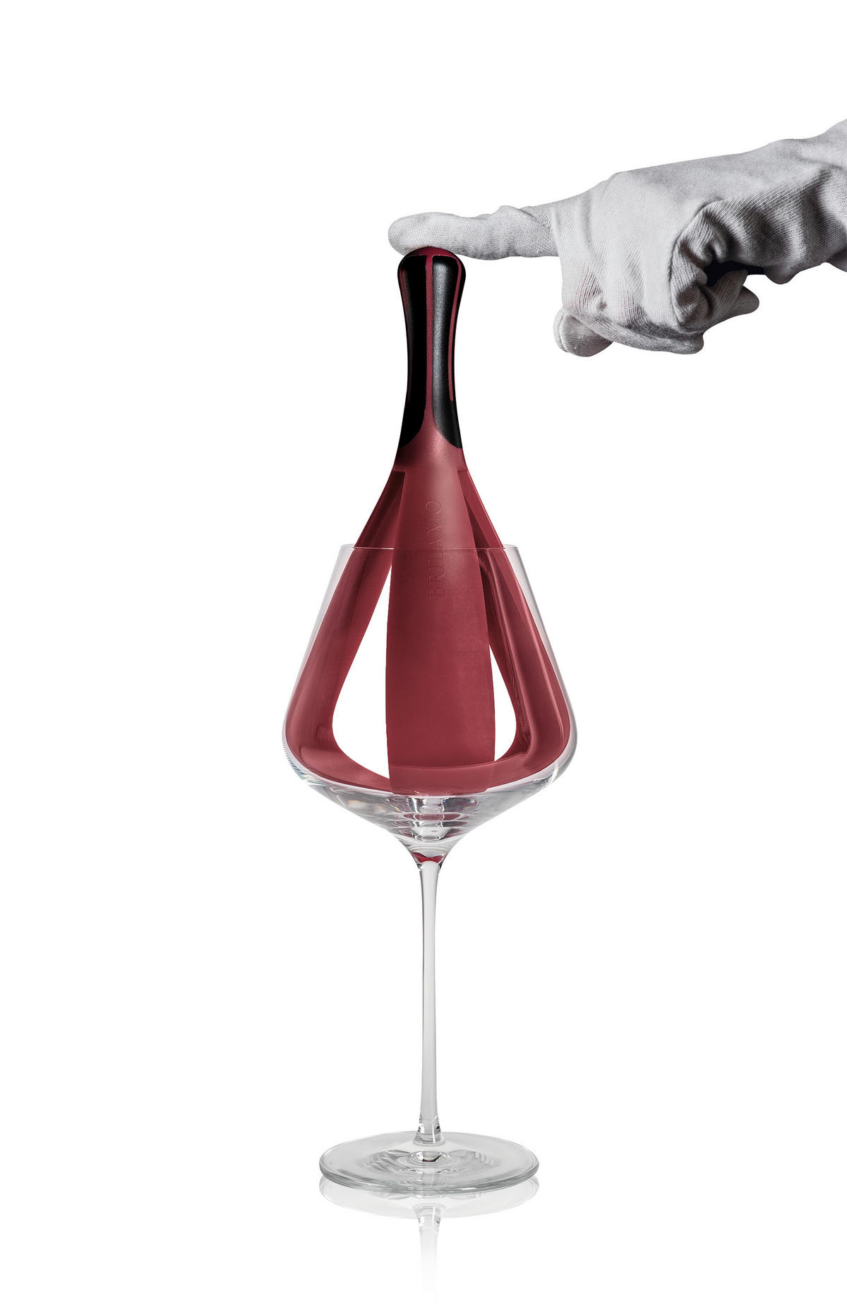 GLAS-POLIERSET Brilamo  - Weinrot, Basics, Kunststoff/Textil (26/6/6cm)