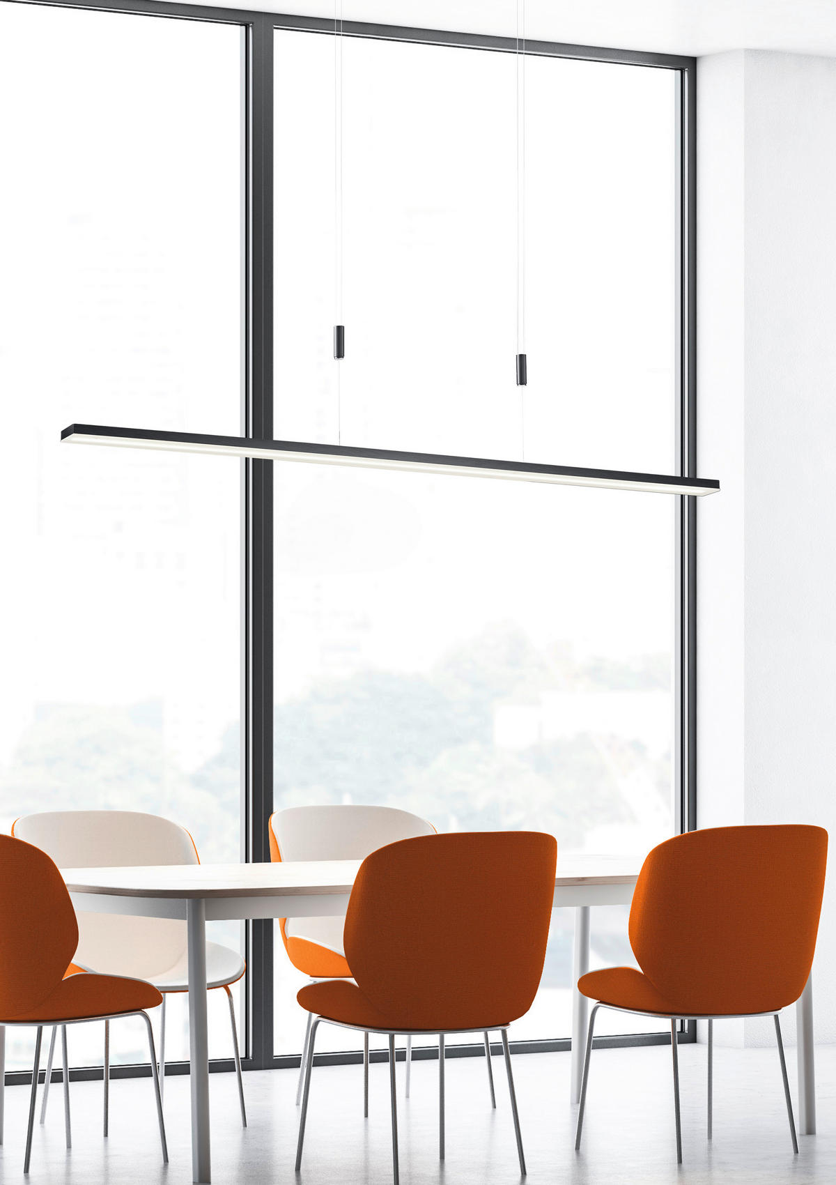 LED-HÄNGELEUCHTE 120/4/150 cm  - Design, Metall (120/4/150cm) - BOPP