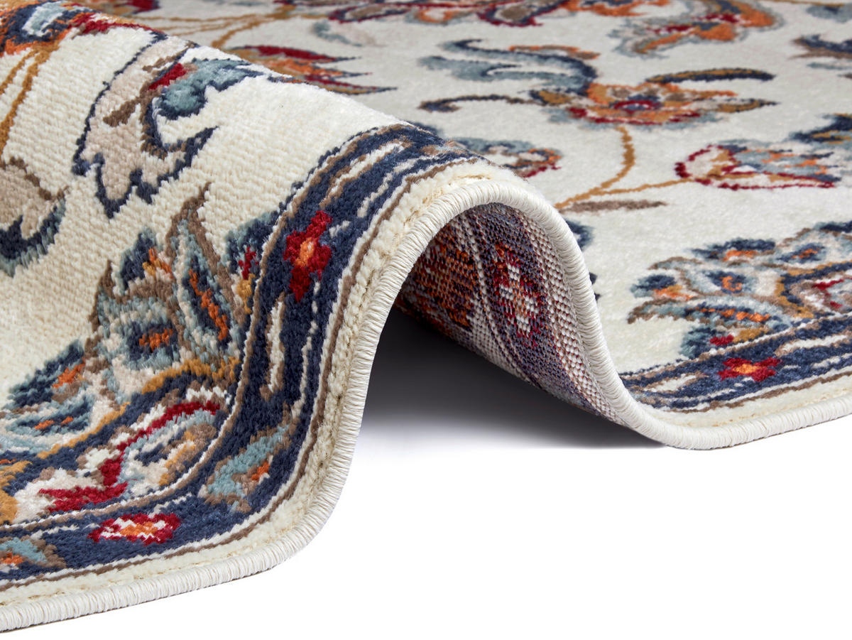 FLACHWEBETEPPICH 57/90 cm Luxor Creme, Multicolor  - Multicolor/Creme, Design, Kunststoff/Textil (57/90cm)