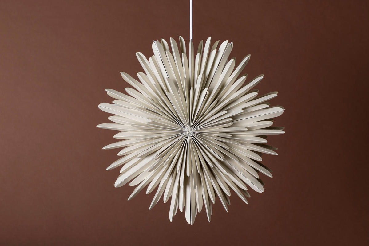 HÄNGLAMPA 46/46/18 cm  - beige, Basics, papper (46/46/18cm) - P & B