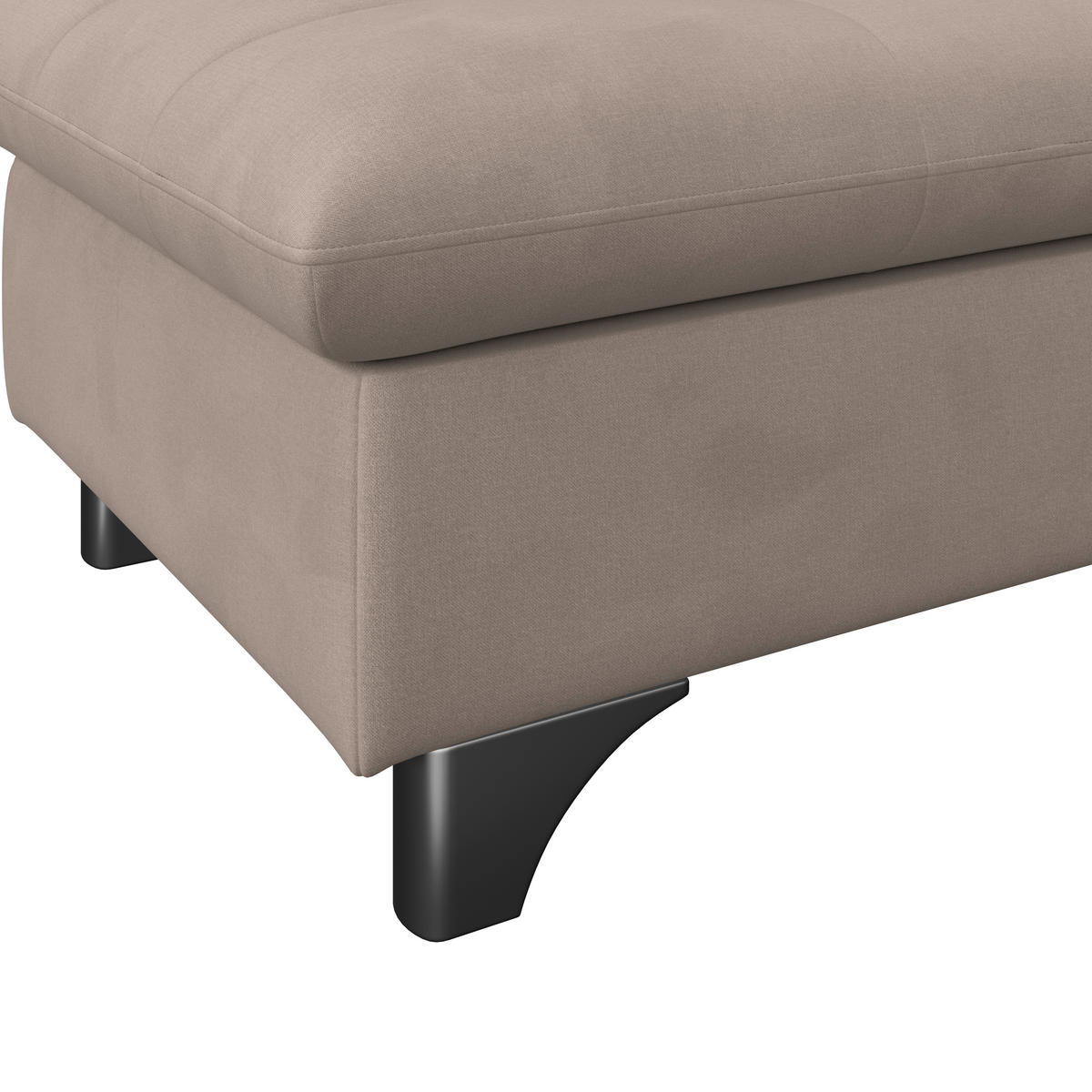 HOCKER Chenille Beige  - Chromfarben/Beige, KONVENTIONELL, Textil/Metall (108/46/108cm) - Livetastic