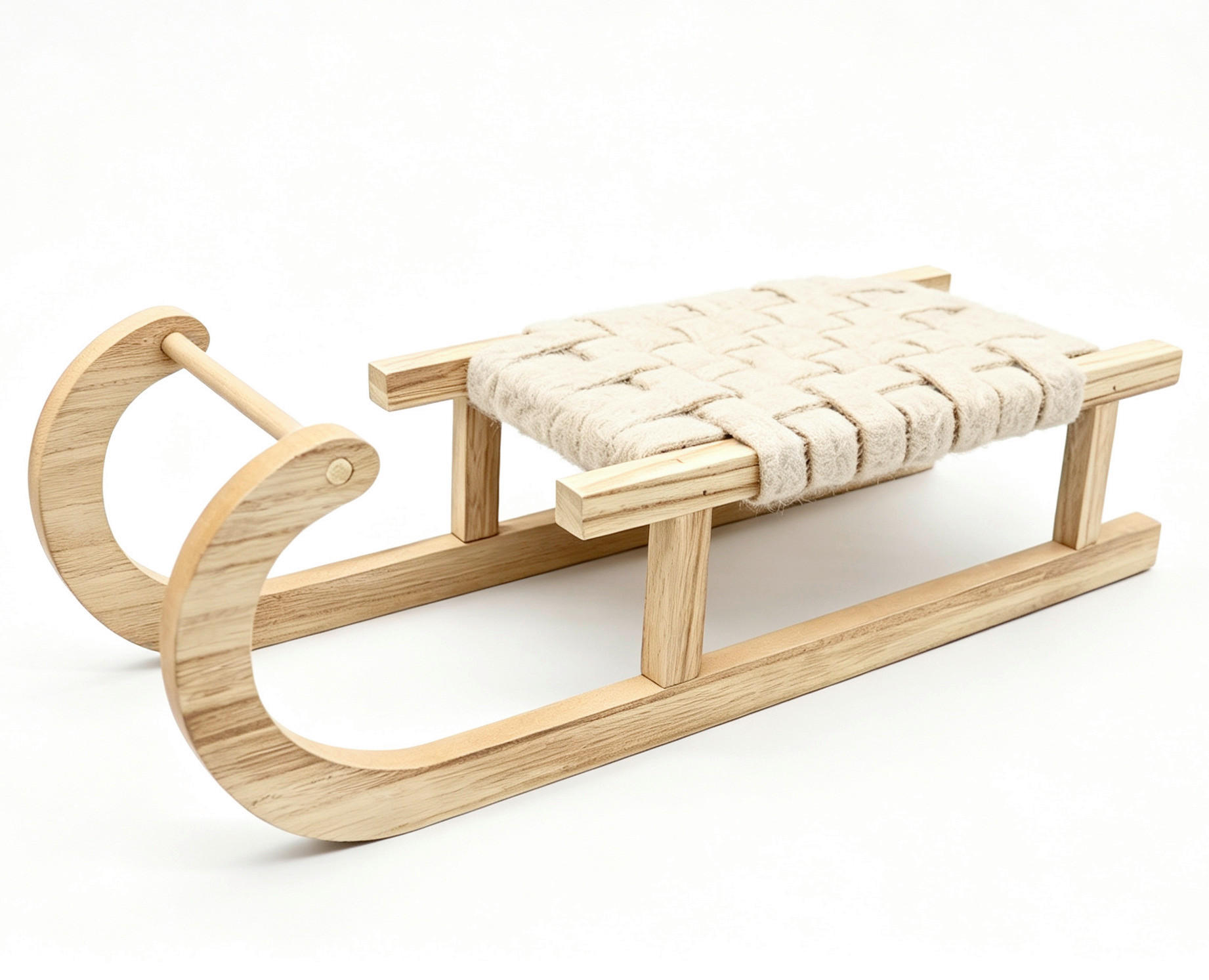DEKOSCHLITTEN  - Creme/Naturfarben, Natur, Holzwerkstoff/Textil (39/14/10cm) - Butlers