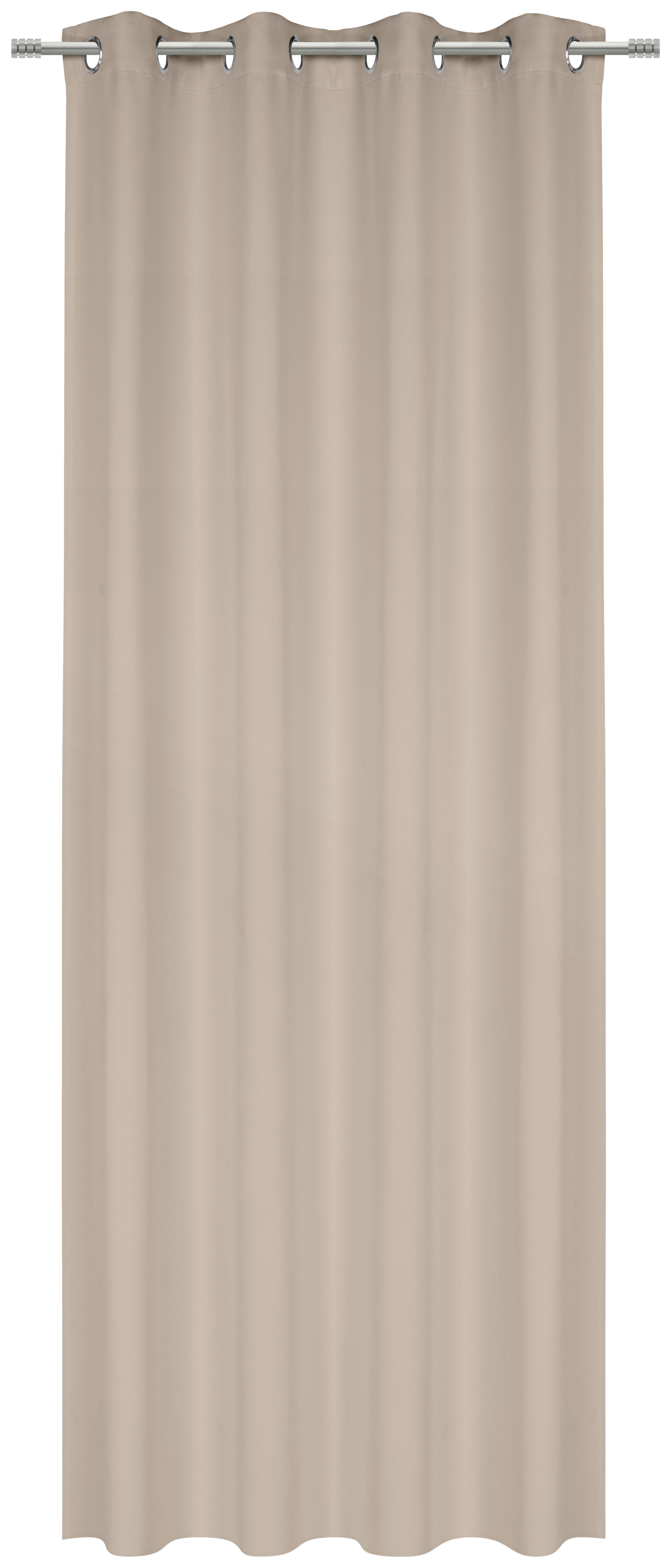 FERTIGVORHANG Verdunkelung  - Taupe, Basics, Textil (140/245cm) - Esposa