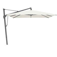 AMPELSCHIRM 350x350 cm Weiß  - Anthrazit/Weiß, KONVENTIONELL, Textil/Metall (350/350cm) - Glatz