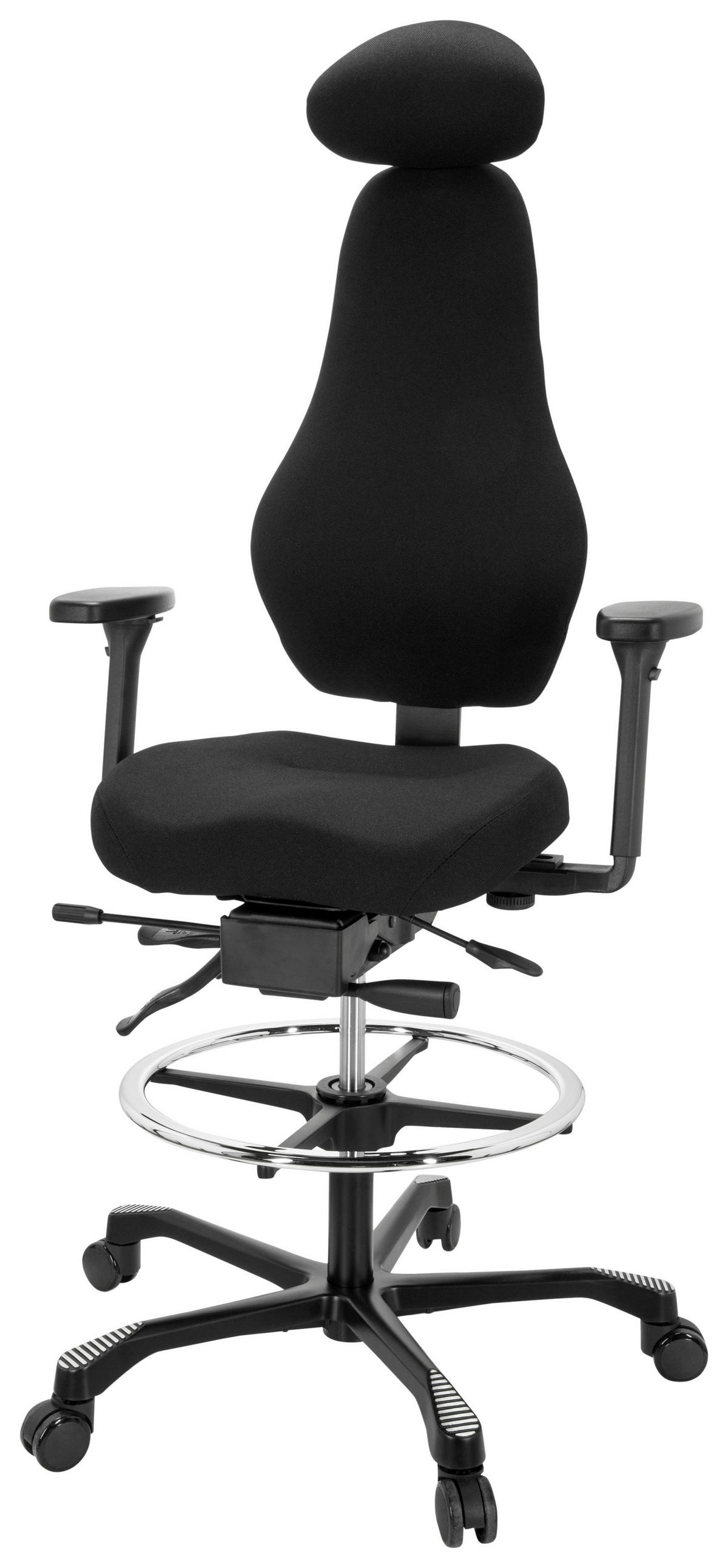 SNURRSTOL  i flatväv svart  - svart, Basics, metall/textil (70/126/54cm) - MID.YOU