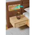 BOXSPRINGBETT 160/200 cm  in Eichefarben, Orange  - Eichefarben/Orange, Natur, Holz/Textil (160/200cm) - Valnatura