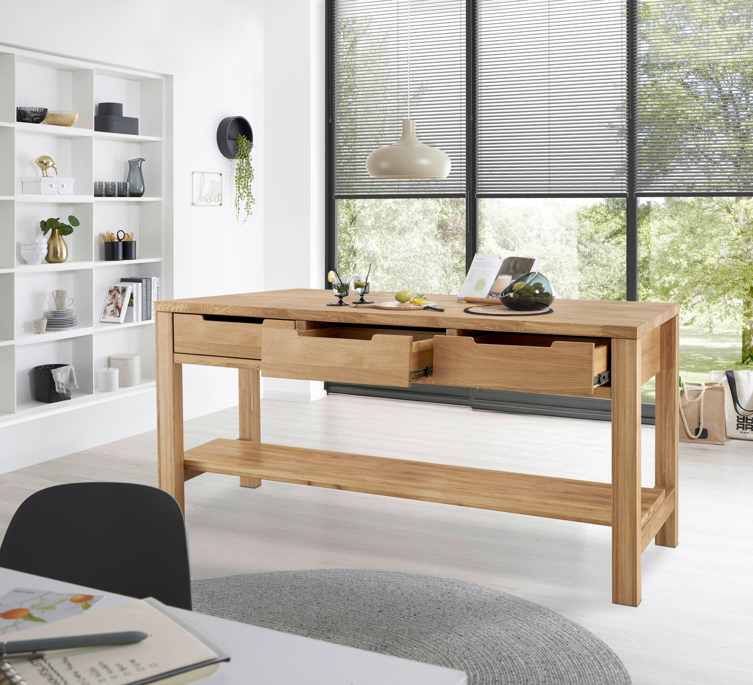KÜCHENINSEL 180/91/90 cm  in Eichefarben  - Eichefarben, Basics, Holz (180/91/90cm) - MID.YOU