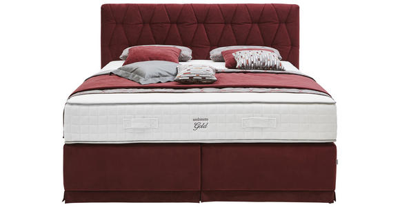 BOXSPRINGBETT 180/200 cm in Rot - Rot, KONVENTIONELL, Textil (180/200cm) - Ambiente