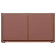 GARDEROBENBANK - Terracotta/Grau, MODERN, Kunststoff (74,5/41,5/34,9cm) - Carryhome