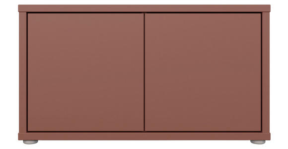GARDEROBENBANK - Terracotta/Grau, MODERN, Kunststoff (74,5/41,5/34,9cm) - Carryhome