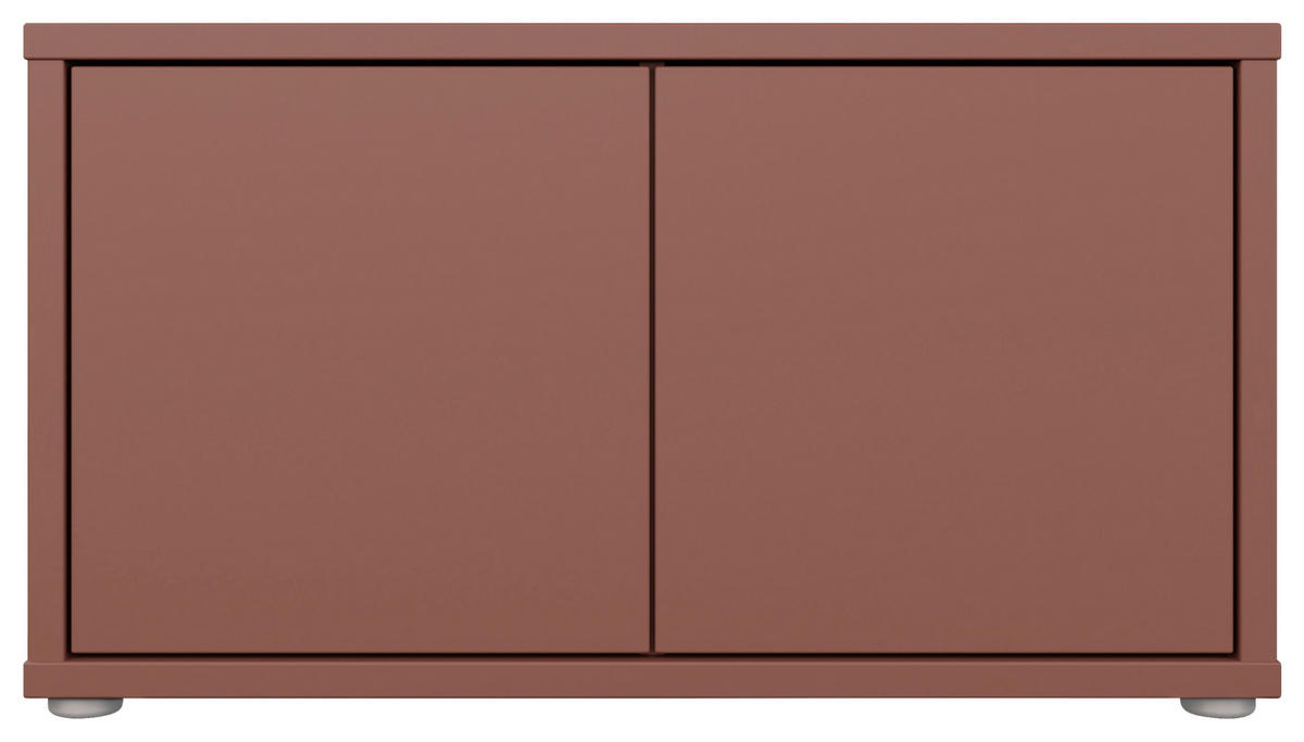 GARDEROBENBANK - Terracotta/Grau, MODERN, Kunststoff (74,5/41,5/34,9cm) - Carryhome