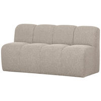 SITZBANK in Textil Beige  - Beige/Schwarz, MODERN, Kunststoff/Textil (164/83/73cm) - Livetastic