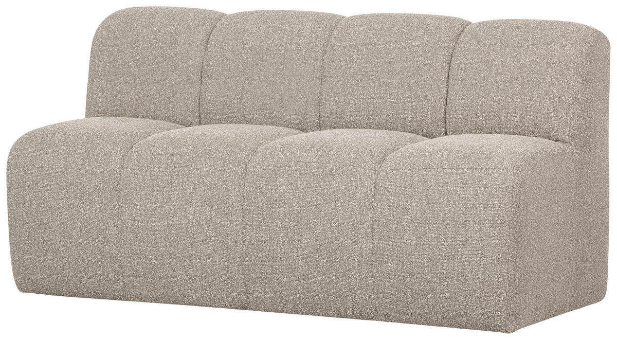 SITZBANK in Textil Beige  - Beige/Schwarz, MODERN, Kunststoff/Textil (164/83/73cm) - Livetastic