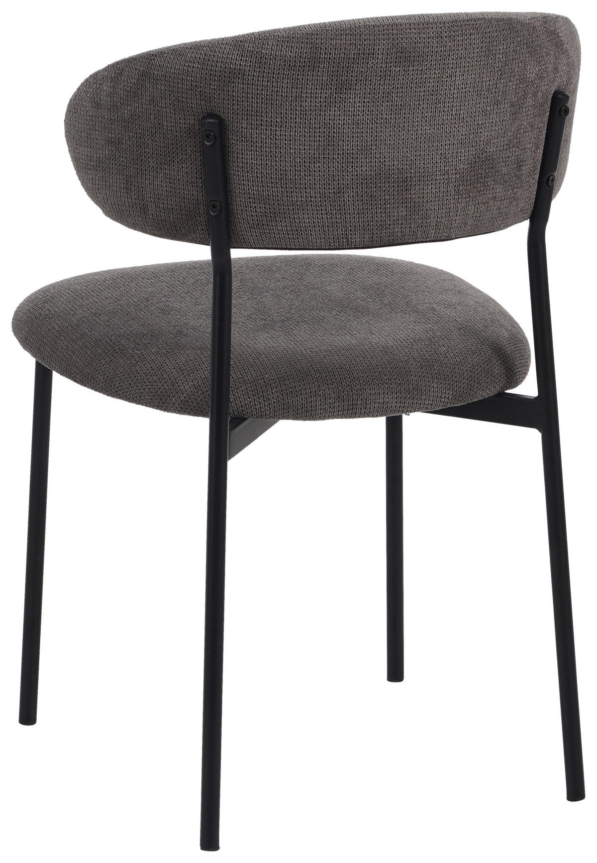 VIERFUßSTUHL - Schwarz/Grau, KONVENTIONELL, Textil/Metall (53/80/57cm) - MID.YOU