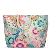 STRANDTASCHE - Multicolor/Mintgrün, Basics, Textil (60/43cm)