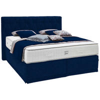 BOXSPRINGBETT 180/200 cm  in Blau  - Blau, Konventionell, Textil (180/200cm) - Ambiente