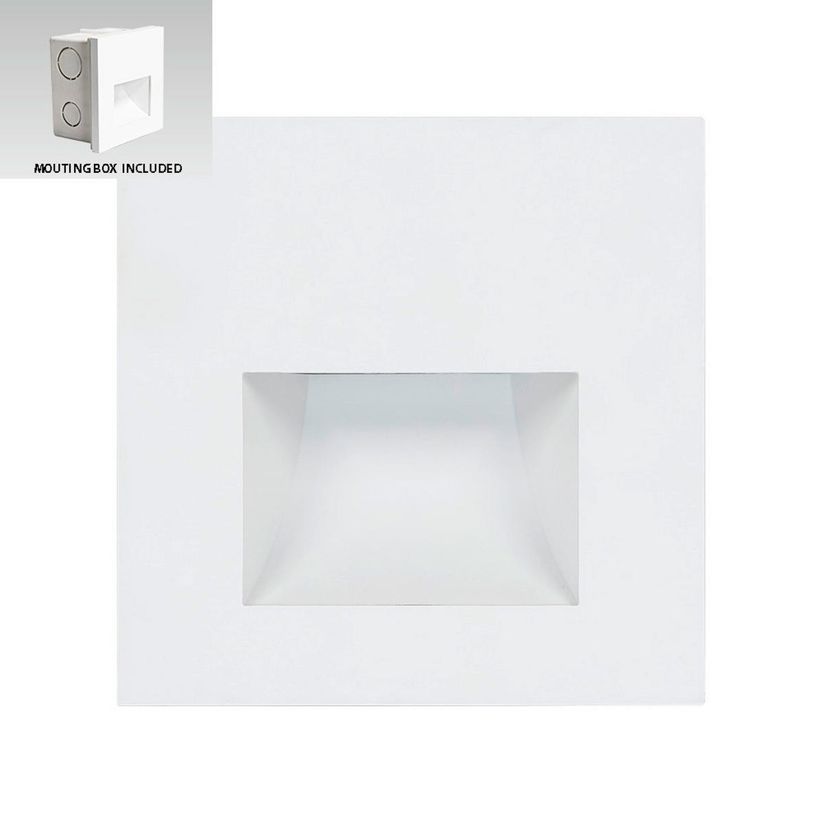 SPOTLÁMPA - fehér, Basics, műanyag (8.7/8.7/7cm)