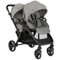 GESCHWISTERWAGEN EVALITE DUO  - Schwarz/Grau, Basics, Textil/Metall (56/101,5/104cm) - Joie