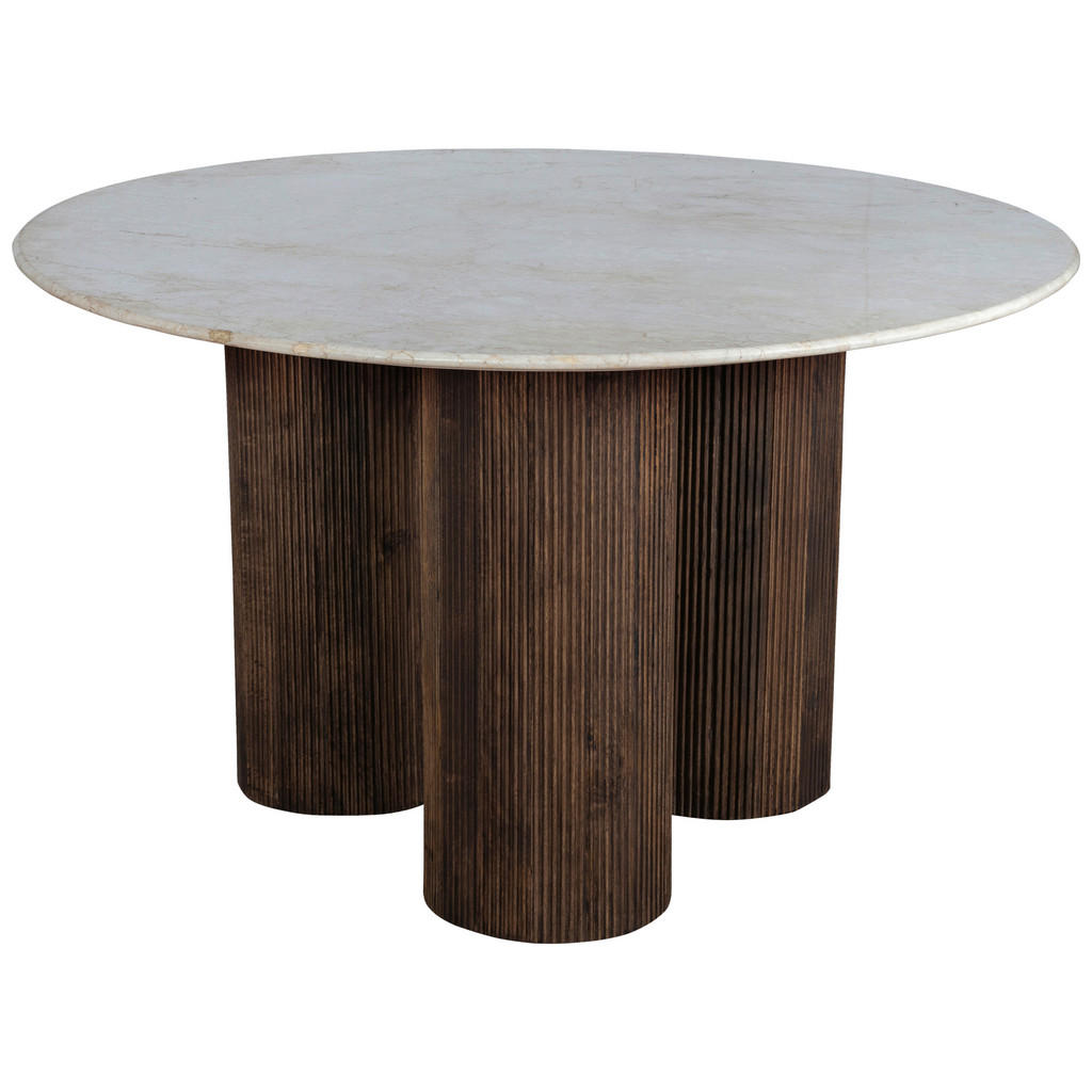 MID.YOU JÍDELNÍ STŮL, mangové dřevo, hnědá, přírodní barvy, 130/76/130 cm