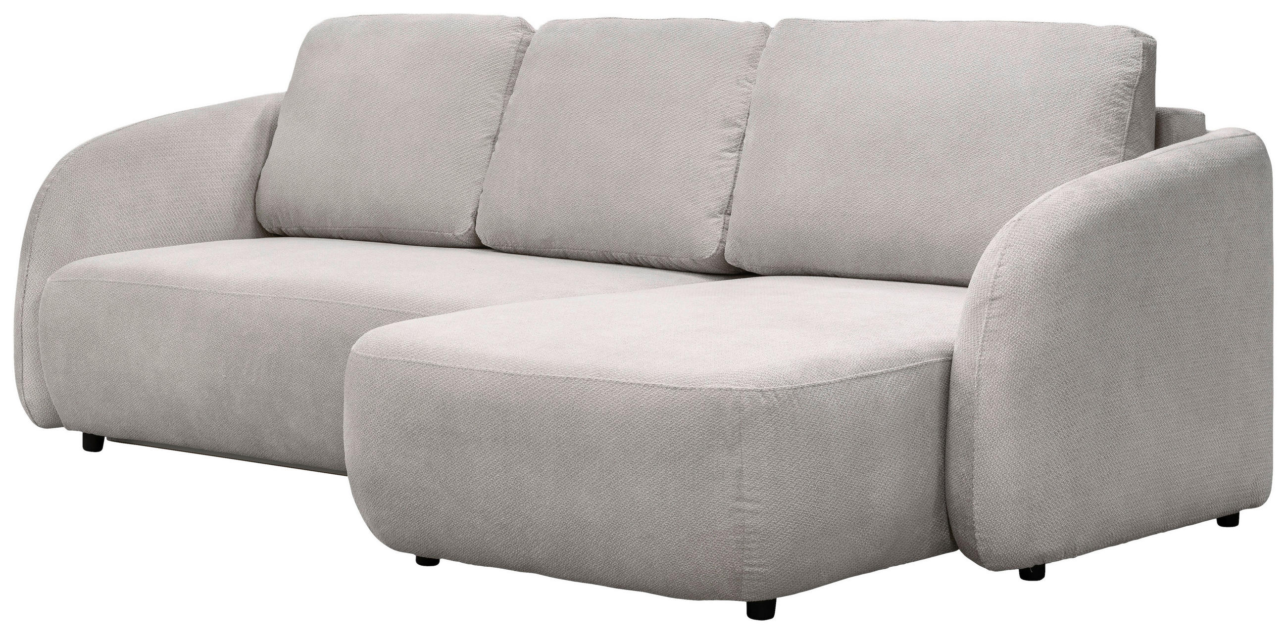 Thumbnail - Mid.you Ecksofa Porto, Beige, Textil, 3-Sitzer, Ottomane rechts, L-Form, 270 cm, Made in EU, Wohnzimmer, Sofas & Couches...