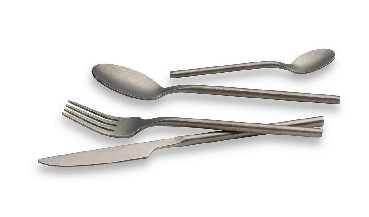 BESTECKSET Malou 16-teilig Chrom-Nickel-Molybdän Stahl  - Silberfarben, Basics, Metall - Echtwerk
