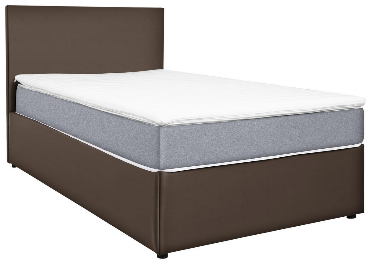 BOXBETT 140/200 cm  in Grau, Hellgrau  - Hellgrau/Grau, KONVENTIONELL, Holz/Holzwerkstoff (140/200cm) - MID.YOU