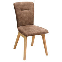 STUHL in Holz, Textil Cognac  - Cognac, KONVENTIONELL, Holz/Textil (46/91/66cm) - Dieter Knoll