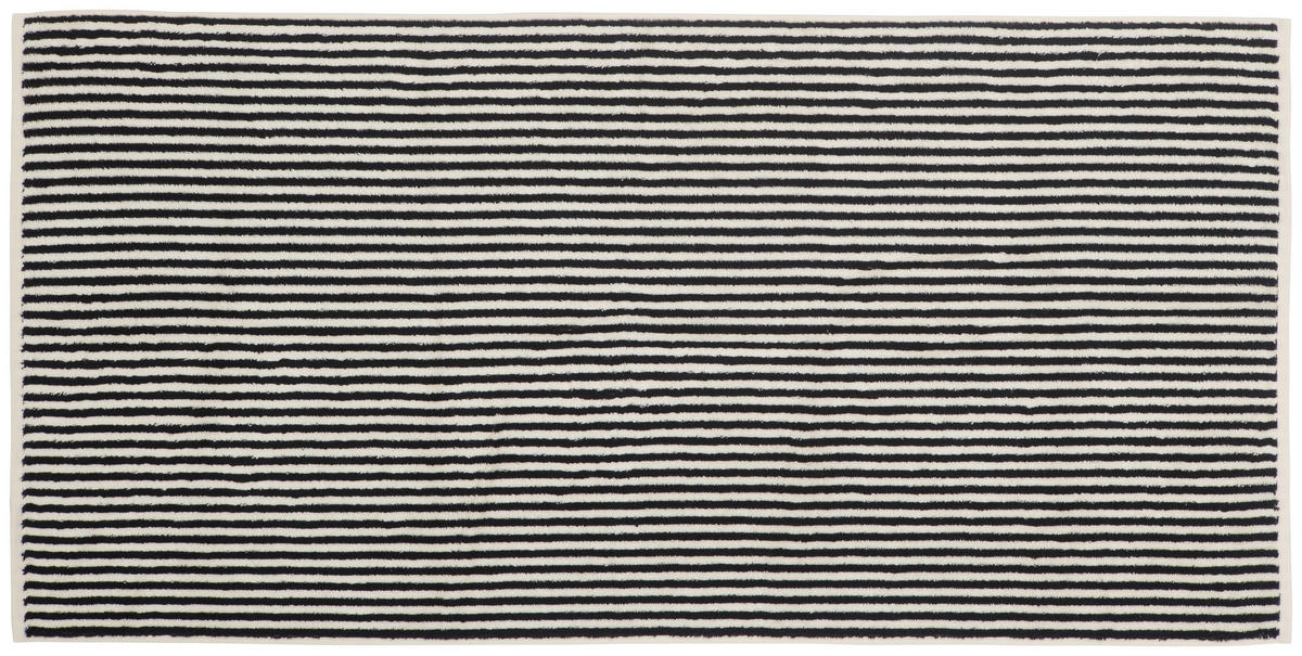 DUSCHTUCH  - Ecru/Schwarz, KONVENTIONELL, Textil (70cm) - Dieter Knoll