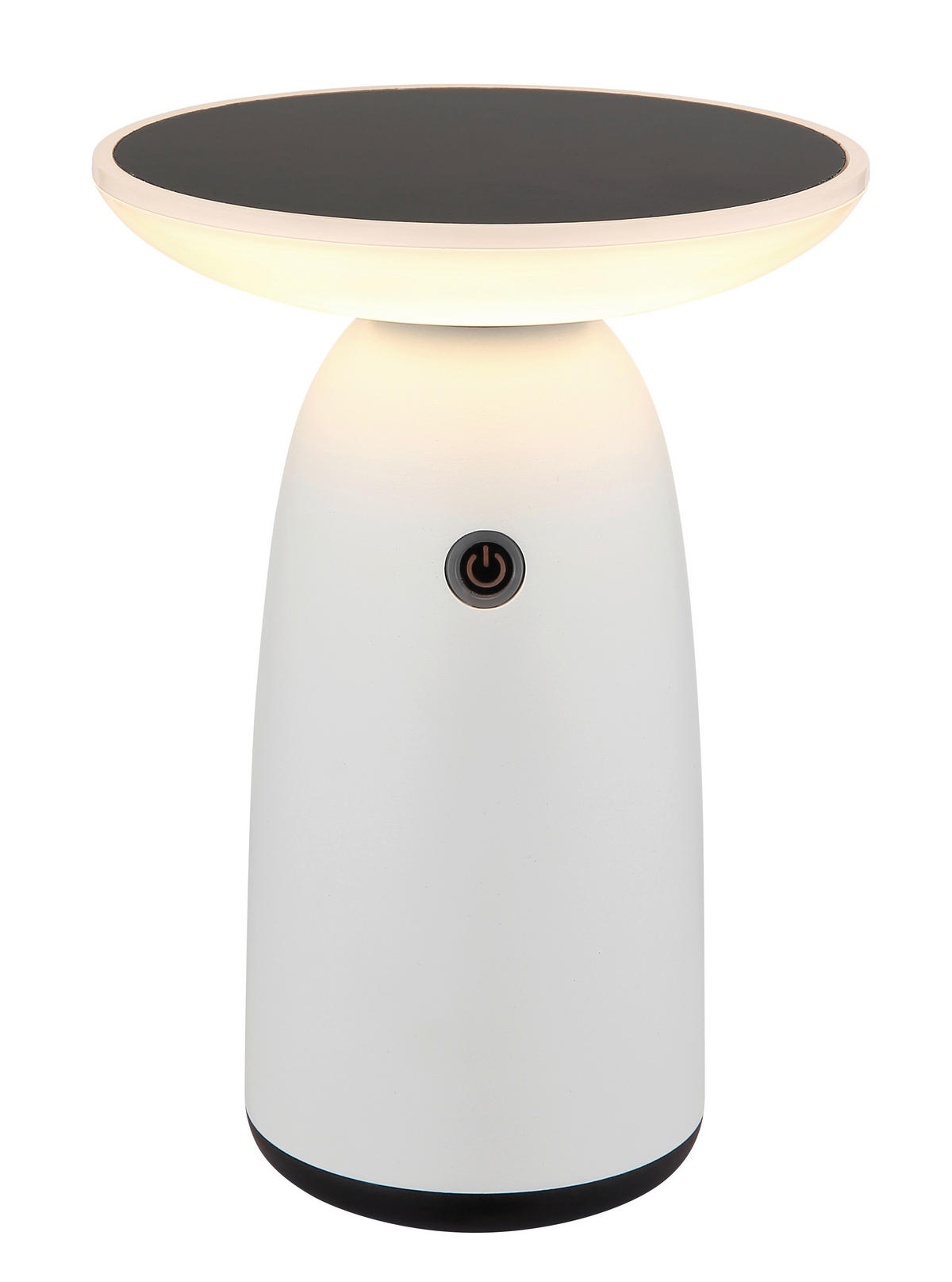 SOLARLEUCHTE  - Opal/Schwarz, Design, Kunststoff/Metall (16/22,5cm) - Globo