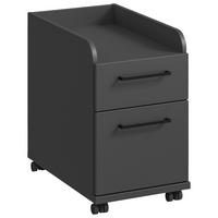 ROLLCONTAINER Graphitfarben  - Anthrazit/Graphitfarben, Design, Holzwerkstoff/Kunststoff (32,6/54,3/60cm) - Cantus