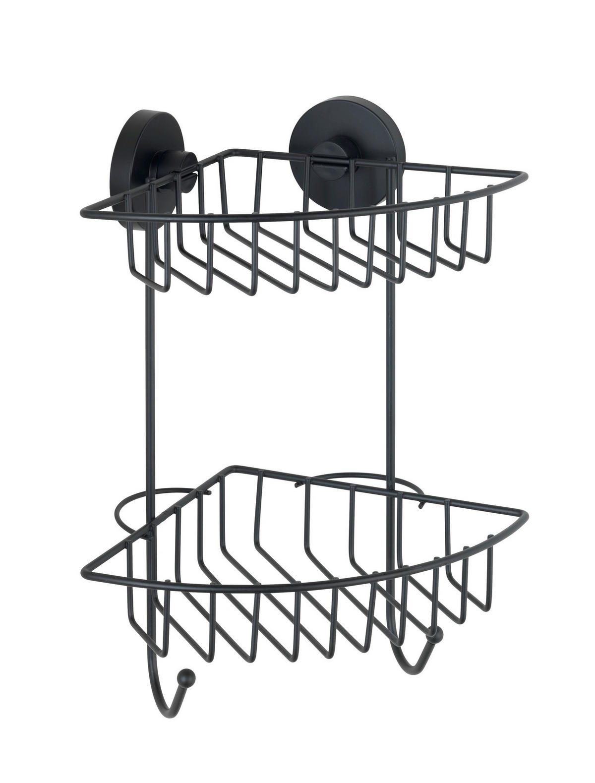 REGÁL DO SPRCHY - černá, Basics, kov (22,5/29,5/16cm)