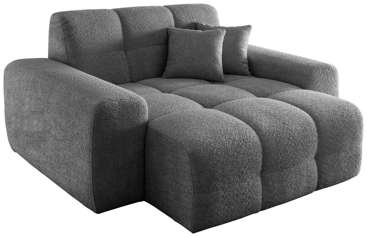 XXL-SESSEL - Anthrazit/Schwarz, MODERN, Kunststoff/Textil (181/87/155cm) - Livetastic