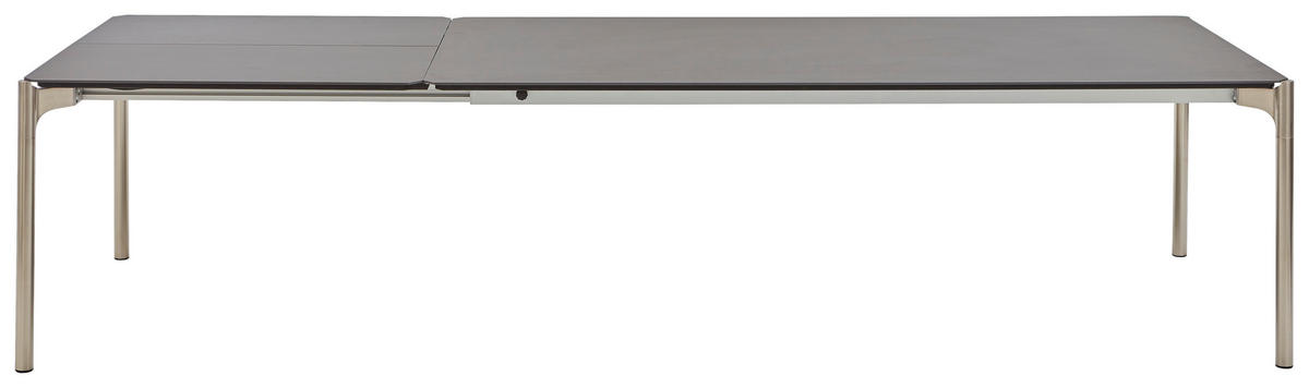 ESSTISCH in Metall, Keramik 190/100/75 cm  - Edelstahlfarben/Anthrazit, Design, Keramik/Metall (190/100/75cm) - Venjakob