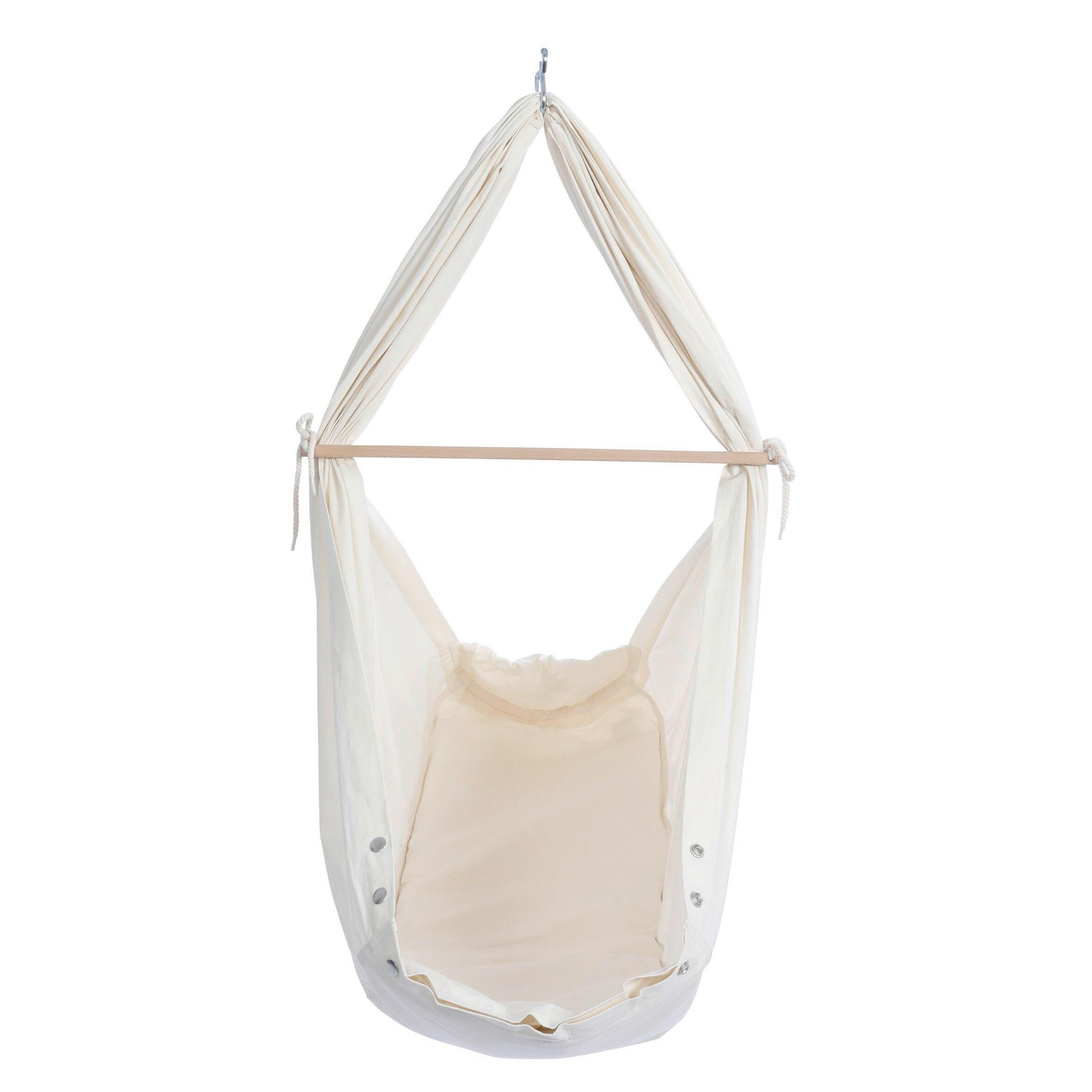FEDERWIEGE   - Weiß, Basics, Textil/Metall (75/193/75cm) - swing2sleep