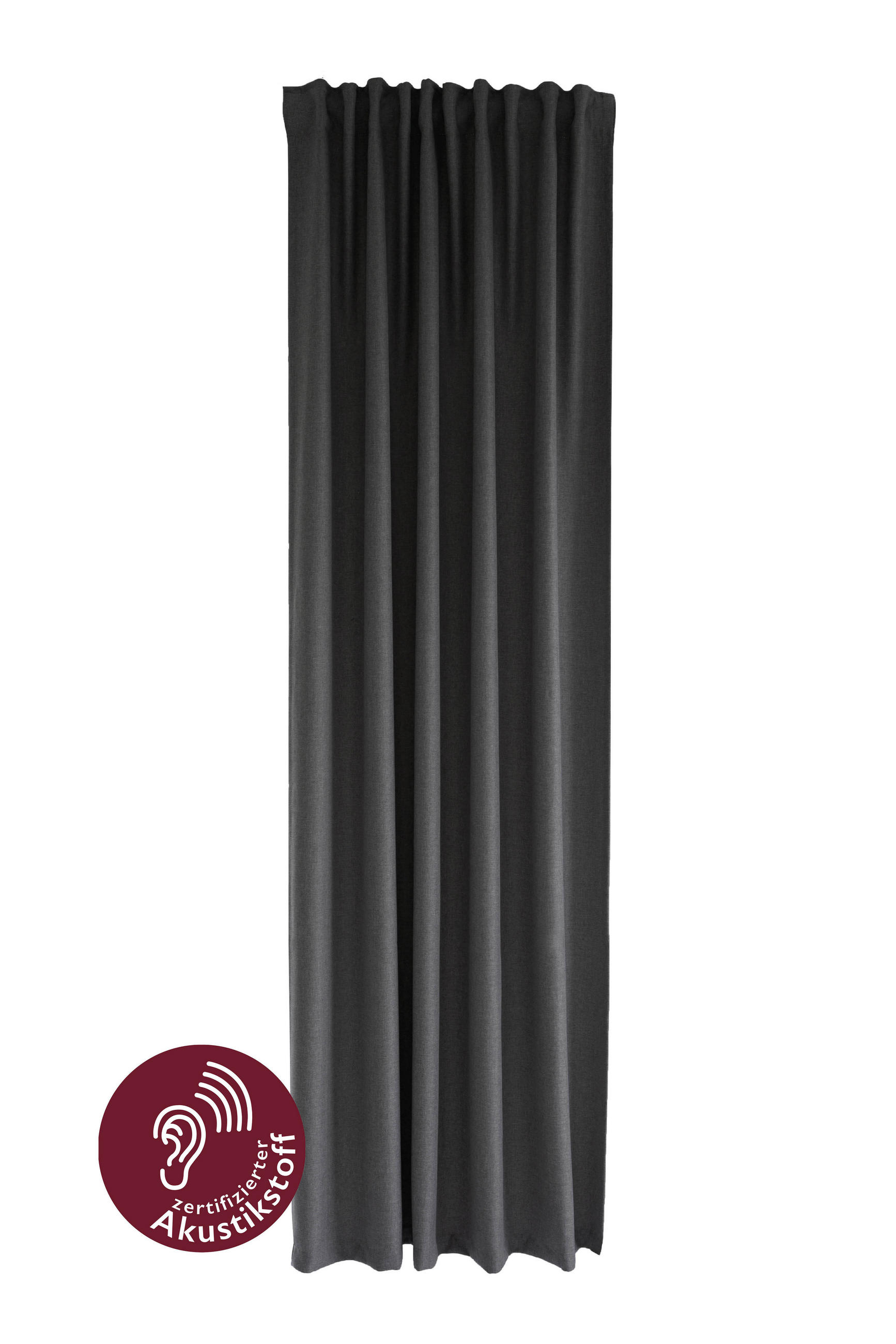 FERTIGVORHANG  blickdicht  140/245 cm   - Graphitfarben, Basics, Textil (140/245cm) - Fuggerhaus