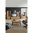 WOHNWAND  in Eichefarben  301/202/45 cm  - Eichefarben/Dunkelgrau, Design, Glas/Holz (301/202/45cm) - Valnatura