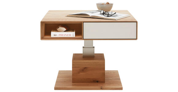COUCHTISCH in Holz 80/80/42 cm  - Eichefarben/Weiß, Natur, Holz (80/80/42cm) - Valnatura