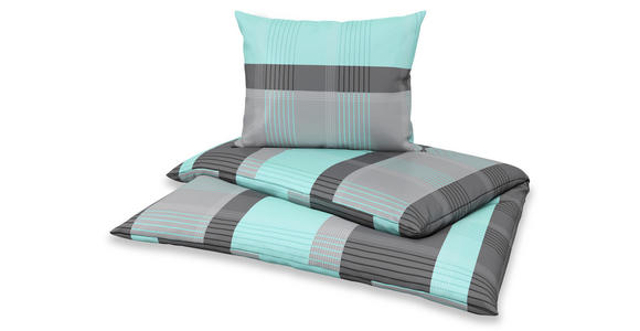 Bettwäsche Beatrix - Blau, MODERN, Textil - Luca Bessoni