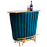 BAR in Holz, Metall, Glas, Textil - Goldfarben/Petrol, LIFESTYLE, Glas/Holz (120/104/48cm) BAR in Holz, Metall, Glas, Textil - Goldfarben/Petrol, LIFESTYLE, Glas/Holz (120/104/48cm)
