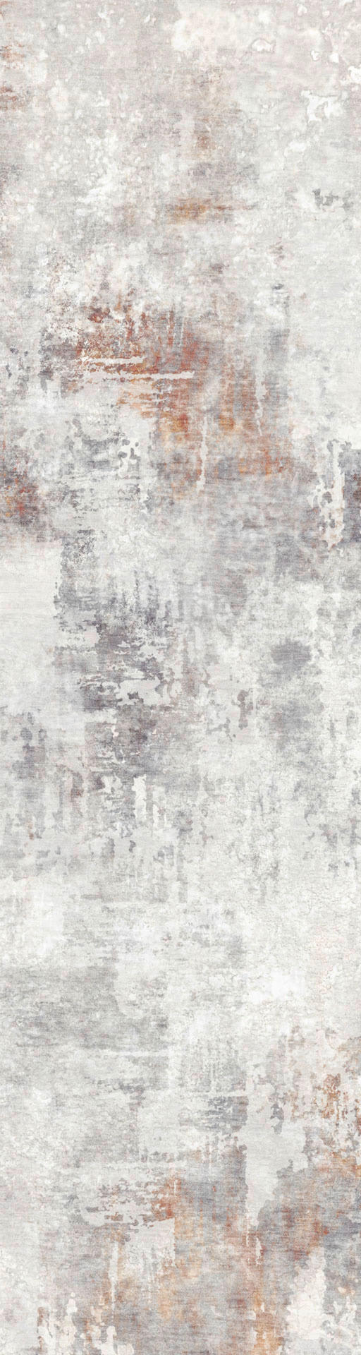 LÄUFER Ondea Jorg 80/300 cm  in Hellgrau, Rostfarben, Grauweiß  - Rostfarben/Hellgrau, Design, Kunststoff/Textil (80/300cm) - Lindorug